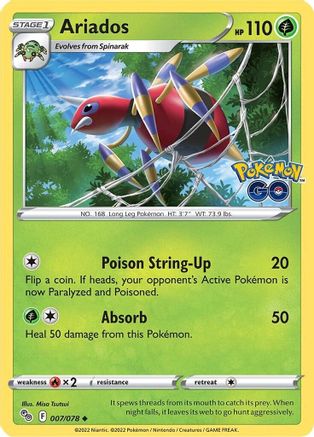Ariados (7/78) [SWSH: Pokemon GO] Pokemon Single Pokémon