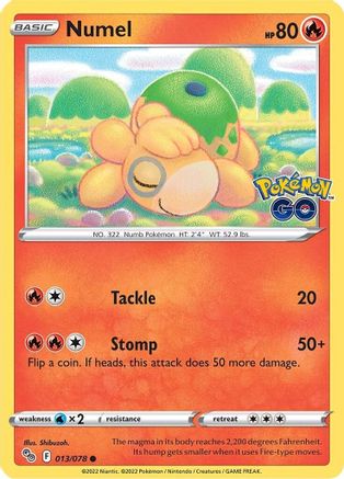 Numel (13/78) [SWSH: Pokemon GO] Pokemon Single Pokémon