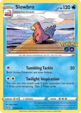 Slowbro (20/78) Reverse Holofoil [Pokemon GO] Pokemon Single Pokémon