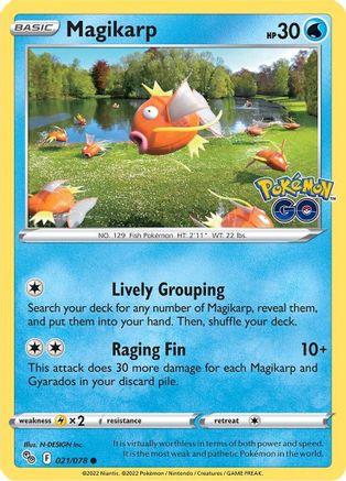 Magikarp (21/78) Reverse Holofoil [SWSH: Pokemon GO] Pokemon Single Pokémon