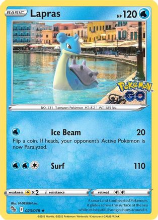 Lapras (23/78) Holofoil [SWSH: Pokemon GO] Pokemon Single Pokémon