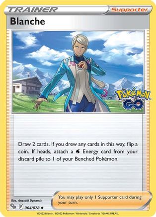 Blanche (64/78) Reverse Holofoil [SWSH: Pokemon GO] Pokemon Single Pokémon