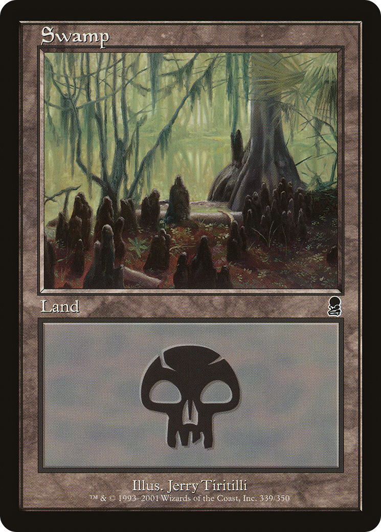 Swamp (ODY-339) [Odyssey] Foil MTG Single Wizards of the Coast