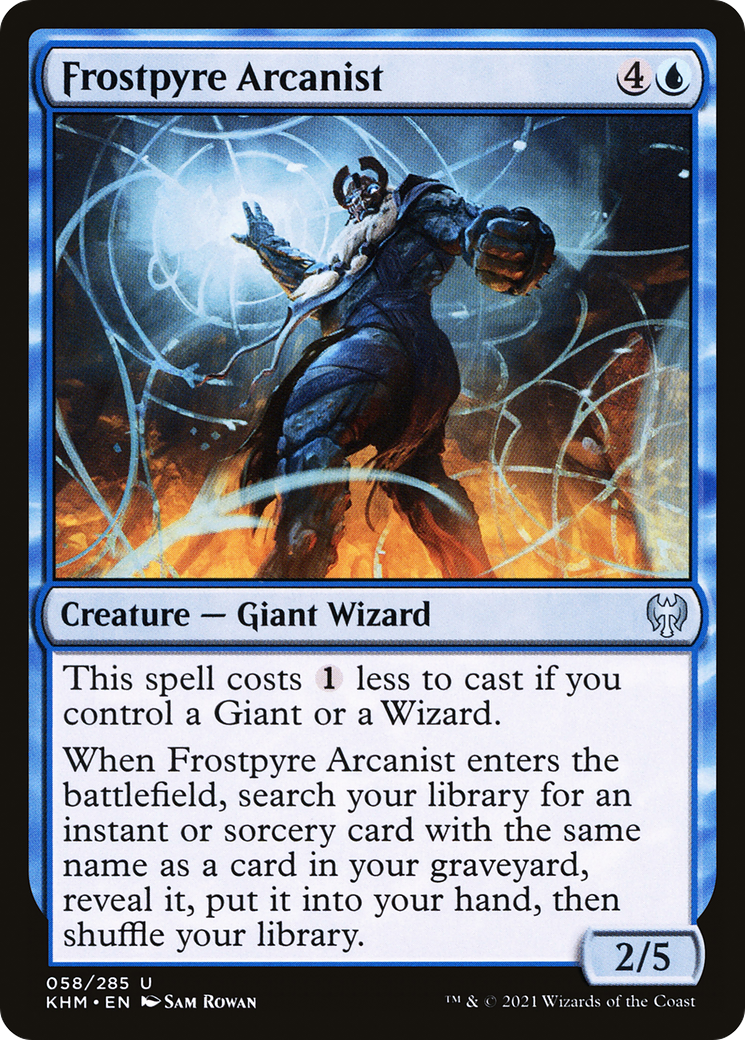 Frostpyre Arcanist (KHM-058) [Kaldheim] MTG Single Wizards of the Coast