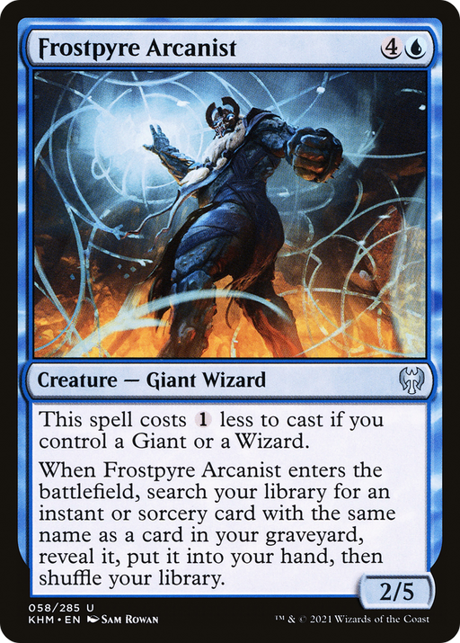 Frostpyre Arcanist (KHM-058) [Kaldheim] Foil MTG Single Wizards of the Coast