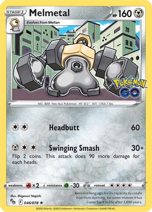 Melmetal (46/78) Holofoil [SWSH: Pokemon GO] Pokemon Single Pokémon