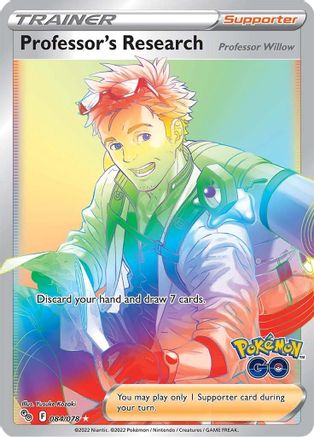 Professor's Research (Secret) (84/78) Holofoil [SWSH: Pokemon GO] Pokemon Single Pokémon