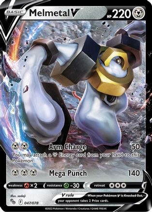Melmetal V (47/78) Holofoil [SWSH: Pokemon GO] Pokemon Single Pokémon