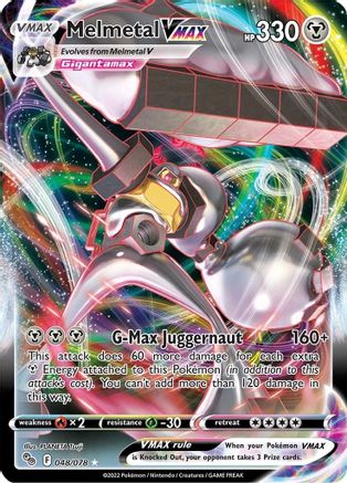 Melmetal VMAX (48/78) Holofoil [SWSH: Pokemon GO] Pokemon Single Pokémon