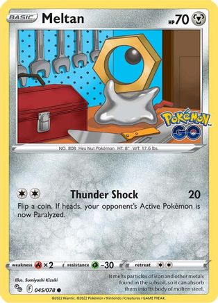 Meltan (45/78) Reverse Holofoil [SWSH: Pokemon GO] Pokemon Single Pokémon