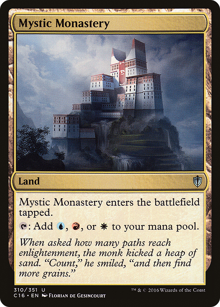 Mystic Monastery (C16-310) [Commander 2016] MTG Single Wizards of the Coast