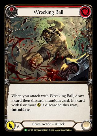 Wrecking Ball [LGS101] (Promo)  Rainbow Foil Flesh And Blood Single Flesh And Blood   