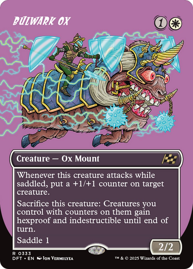 Bulwark Ox (DFT-333) [Aetherdrift] (Borderless) Foil MTG Single Wizards of the Coast