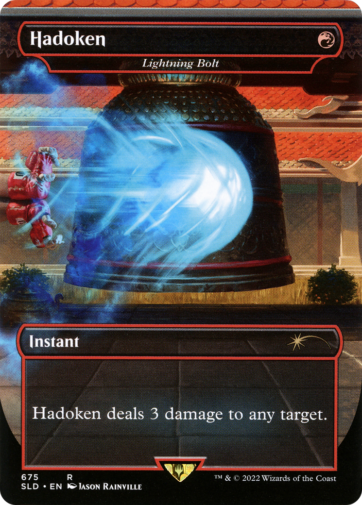 Hadoken - Lightning Bolt (SLD-675) [Secret Lair Drop] (Borderless) Foil