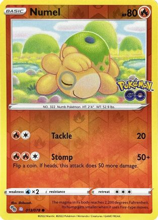 Numel (Peelable Ditto) (13) Reverse Holofoil [SWSH: Pokemon GO] Pokemon Single Pokémon