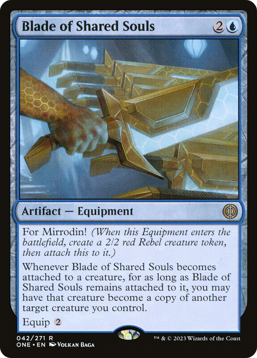 Blade of Shared Souls (ONE-042) [Phyrexia: All Will Be One] Foil MTG Single Wizards of the Coast