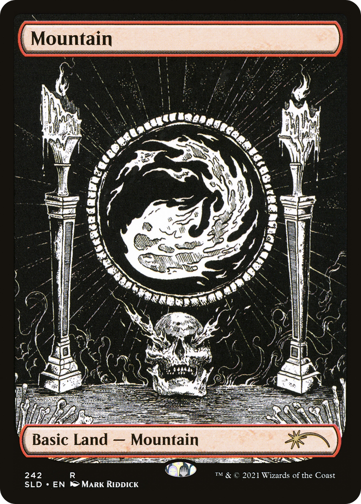 Mountain (Crushing Brutality) (SLD-242) [Secret Lair] Drop Foil MTG Single Wizards of the Coast