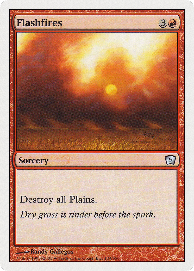 Flashfires (9ED-183) [Ninth Edition] MTG Single Wizards of the Coast