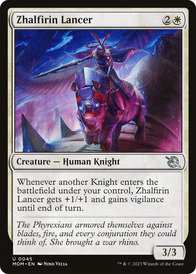 Zhalfirin Lancer (MOM-045) [March of the Machine] Foil MTG Single Wizards of the Coast