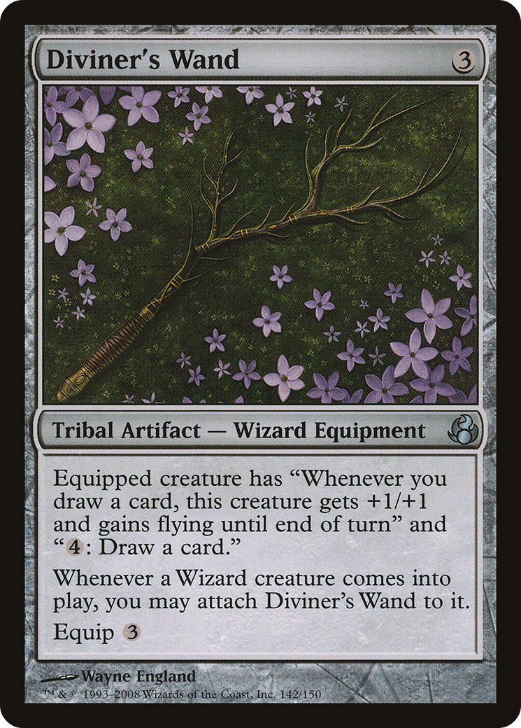 Diviner's Wand (MOR-142) [Morningtide] Foil MTG Single Wizards of the Coast