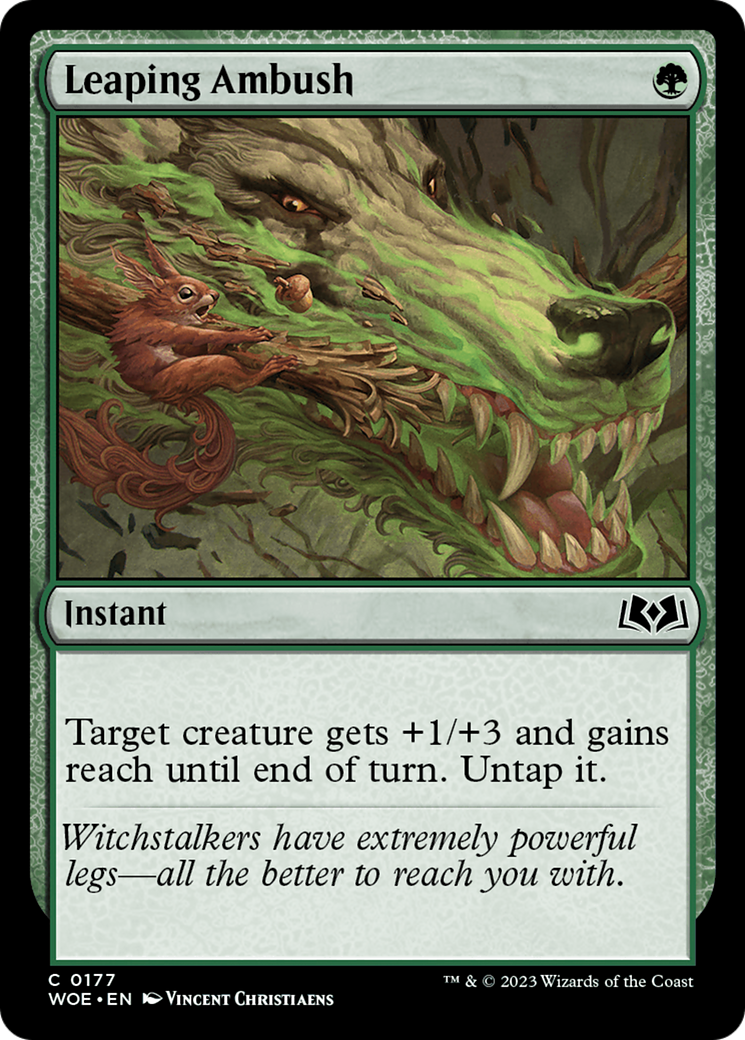 Leaping Ambush (WOE-177) [Wilds of Eldraine] MTG Single Wizards of the Coast