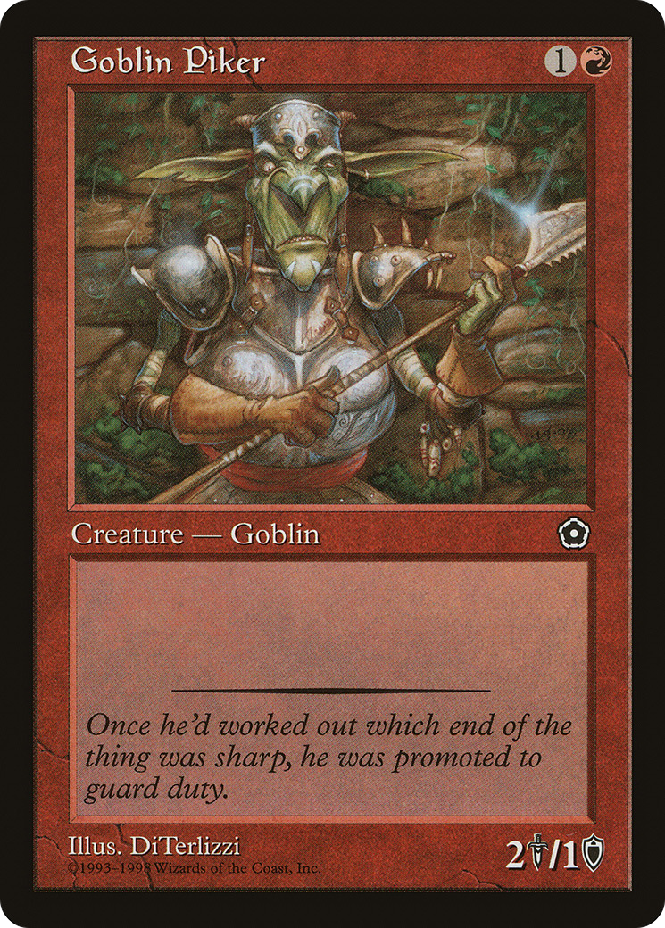 Goblin Piker (P02-102) [Misc] Portal Second Age MTG Single Wizards of the Coast