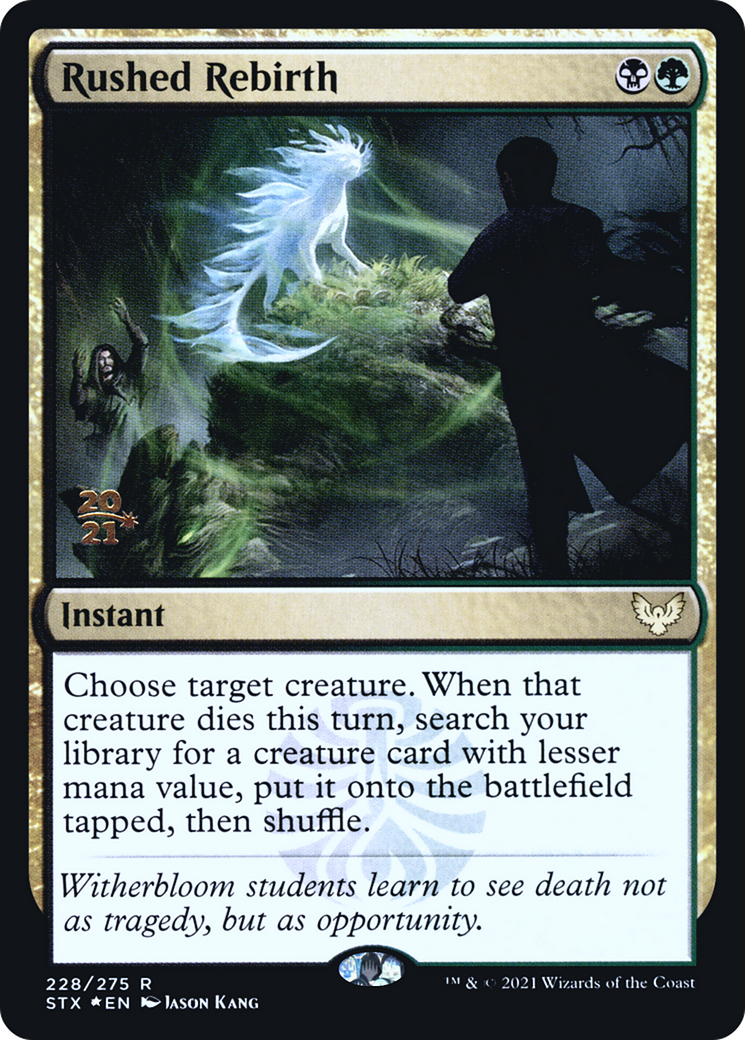 Rushed Rebirth [Strixhaven: School of Mages Prerelease Promos] MTG Single Magic: The Gathering