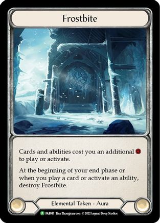 Frostbite [FAB081] (Promo)  Cold Foil Flesh And Blood Single Flesh And Blood   