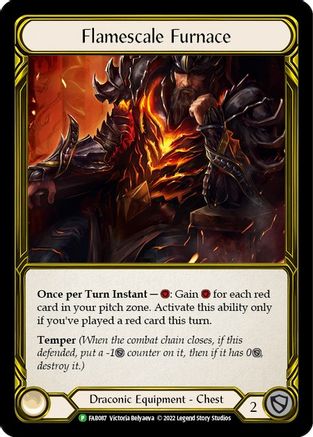 Flamescale Furnace (Golden) [FAB087] (Promo)  Cold Foil Flesh And Blood Single Flesh And Blood   