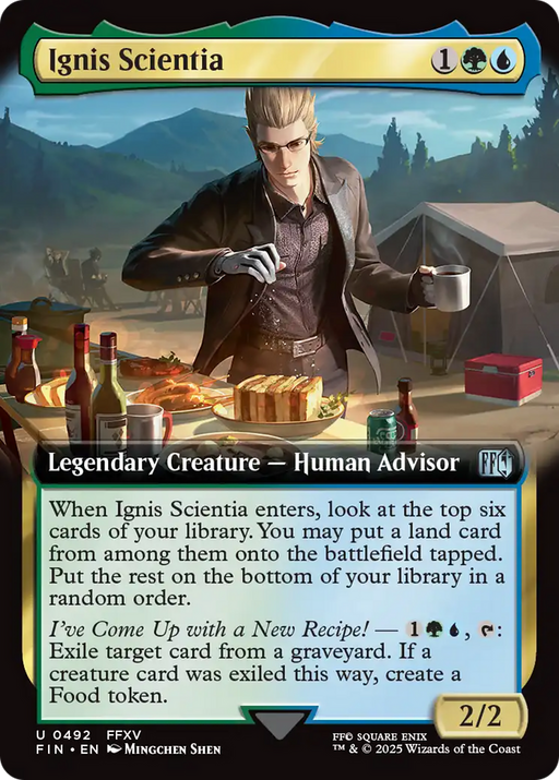 Ignis Scientia (FIN-492) [FINAL FANTASY] (Extended Art) Foil MTG Single Wizards of the Coast