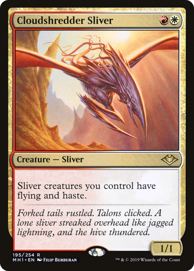 Cloudshredder Sliver (MH1-195) [Modern Horizons] Foil MTG Single Wizards of the Coast