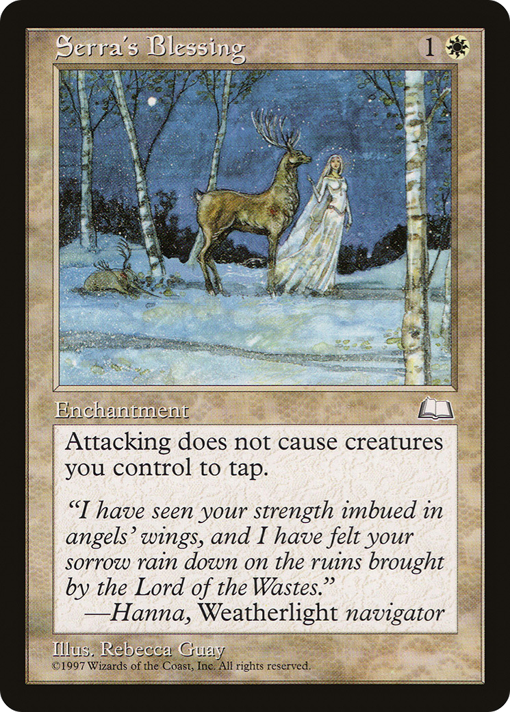 Serra's Blessing (WTH-025) [Weatherlight] MTG Single Wizards of the Coast