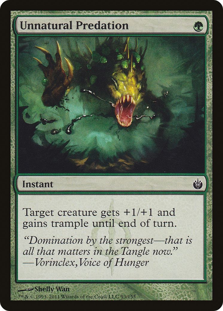 Unnatural Predation (MBS-093) [Mirrodin Besieged] Foil MTG Single Wizards of the Coast