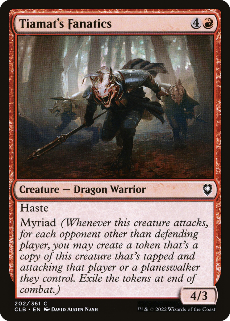 Tiamat's Fanatics (CLB-202) [Commander Legends: Battle for Baldur's Gate] MTG Single Wizards of the Coast