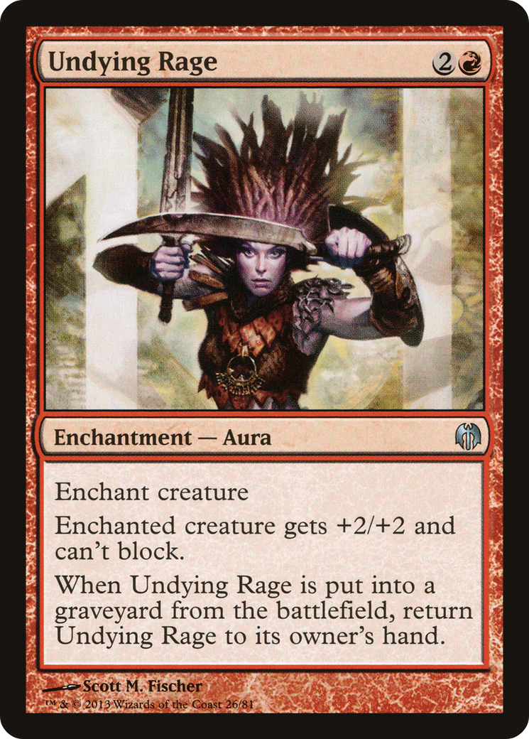 Undying Rage (DDL-026) [Misc] Duel Decks: Heroes vs. Monsters MTG Single Wizards of the Coast