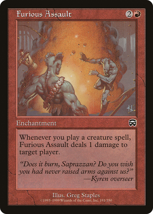 Furious Assault (MMQ-191) [Mercadian Masques] MTG Single Wizards of the Coast