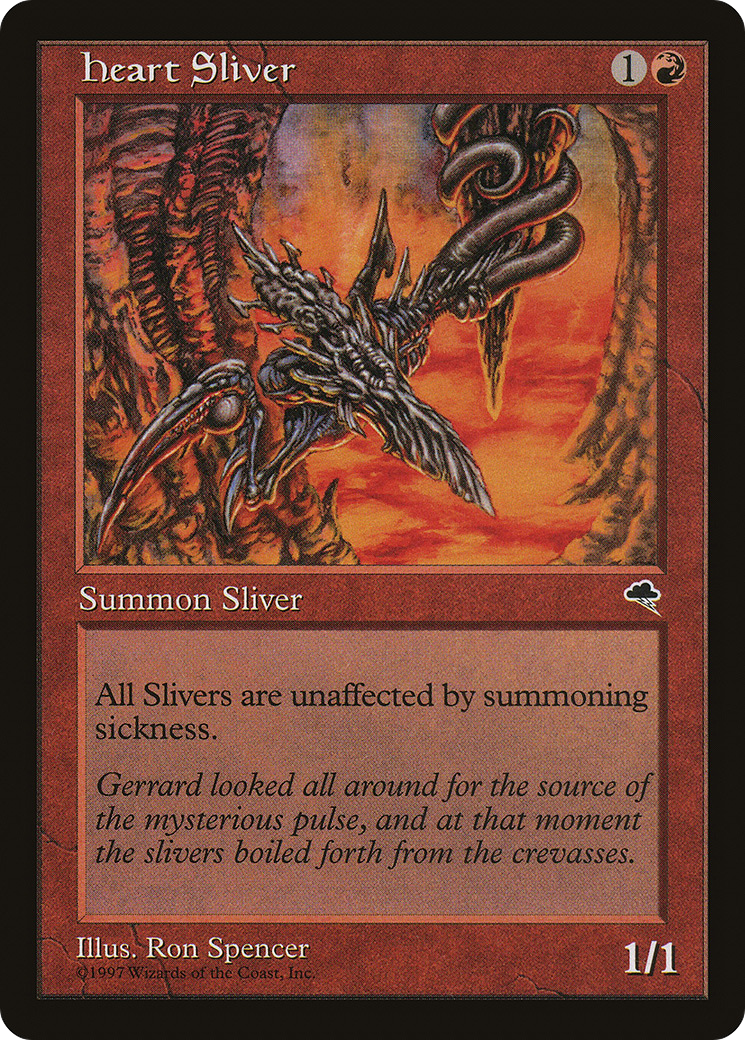 Heart Sliver (TMP-182) [Tempest] MTG Single Wizards of the Coast