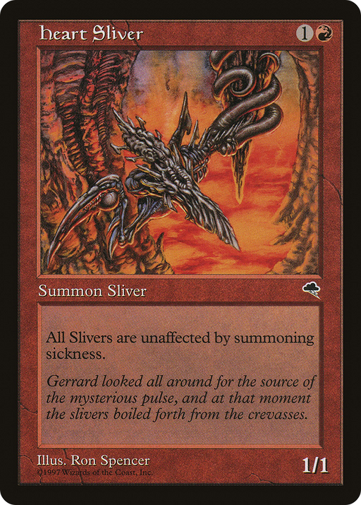 Heart Sliver (TMP-182) [Tempest] MTG Single Wizards of the Coast
