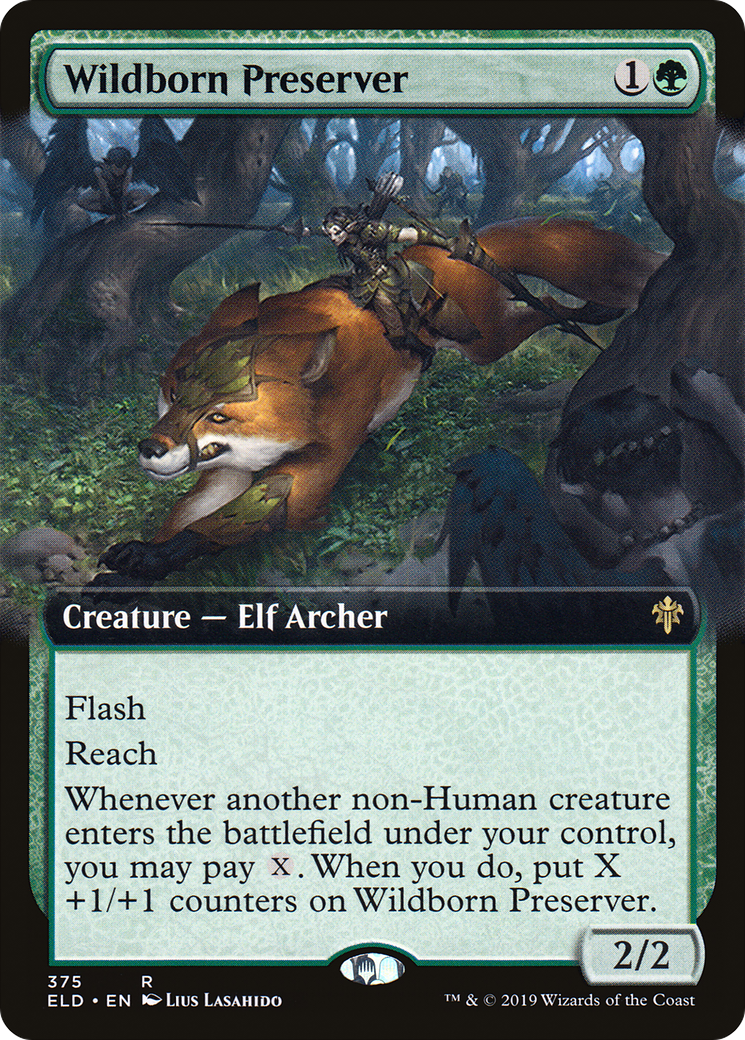 Wildborn Preserver (ELD-375) [Throne of Eldraine] (Extended Art) MTG Single Wizards of the Coast