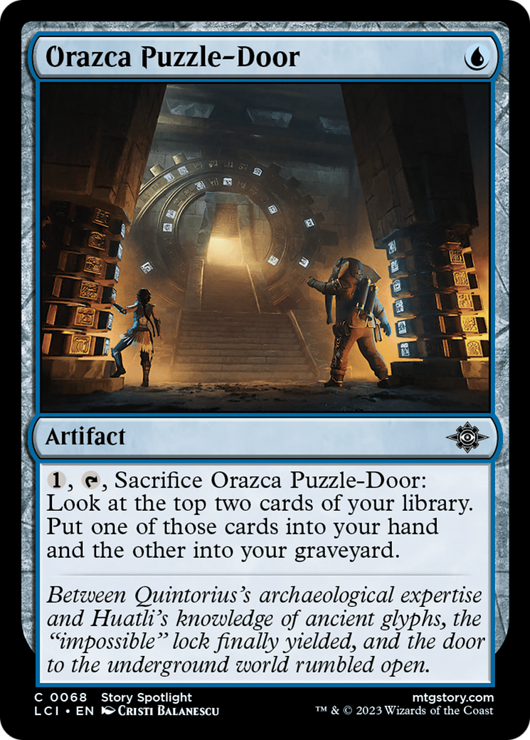 Orazca Puzzle-Door (LCI-068) [The Lost Caverns of Ixalan] Foil MTG Single Wizards of the Coast