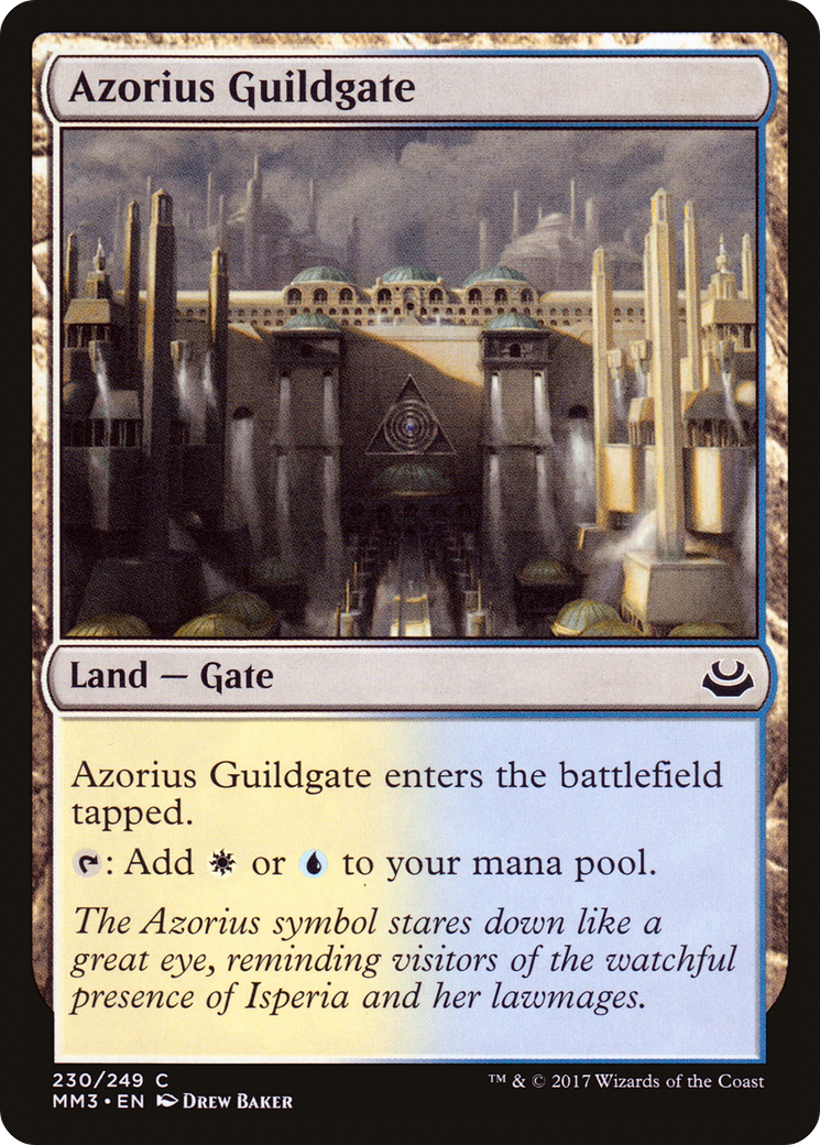 Azorius Guildgate (MM3-230) [Modern Masters 2017] Foil MTG Single Wizards of the Coast