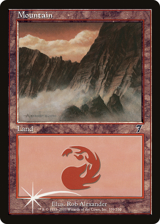 Mountain (339) (7ED-339) [7th Edition] Foil MTG Single Wizards of the Coast