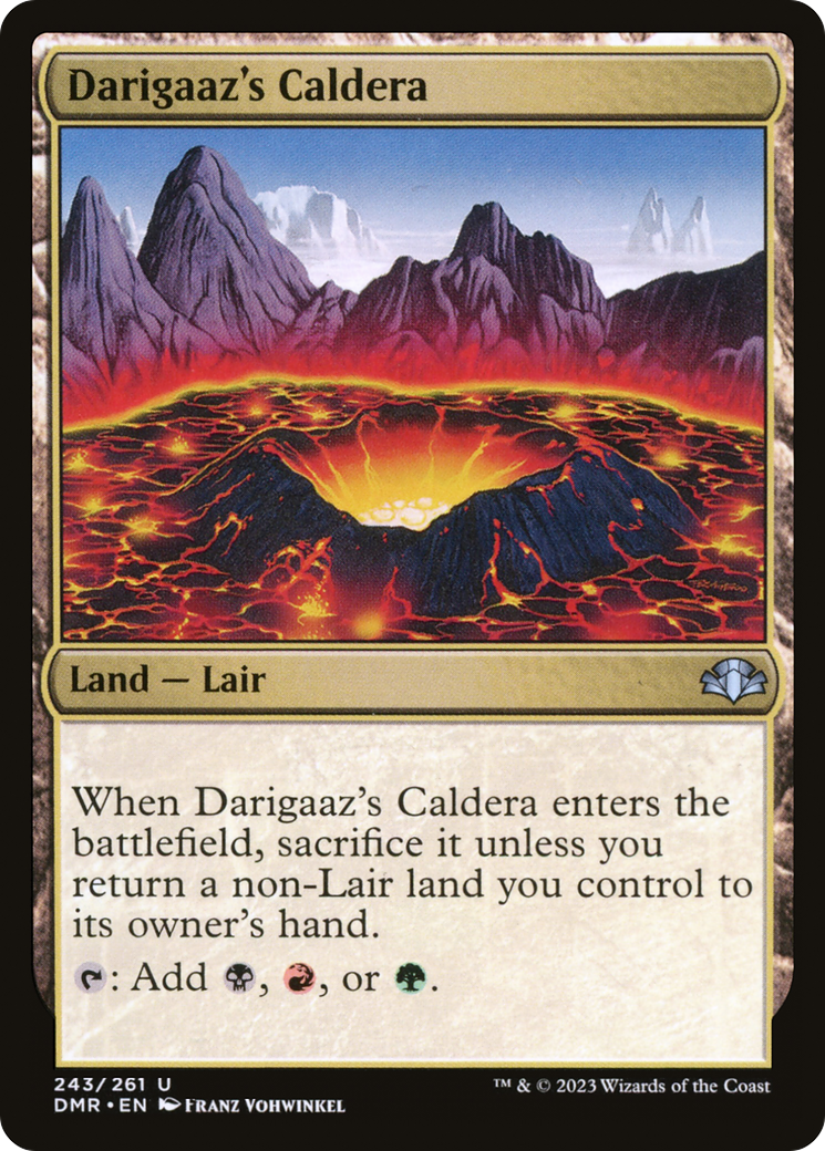 Darigaaz's Caldera (DMR-243) [Dominaria Remastered] MTG Single Wizards of the Coast