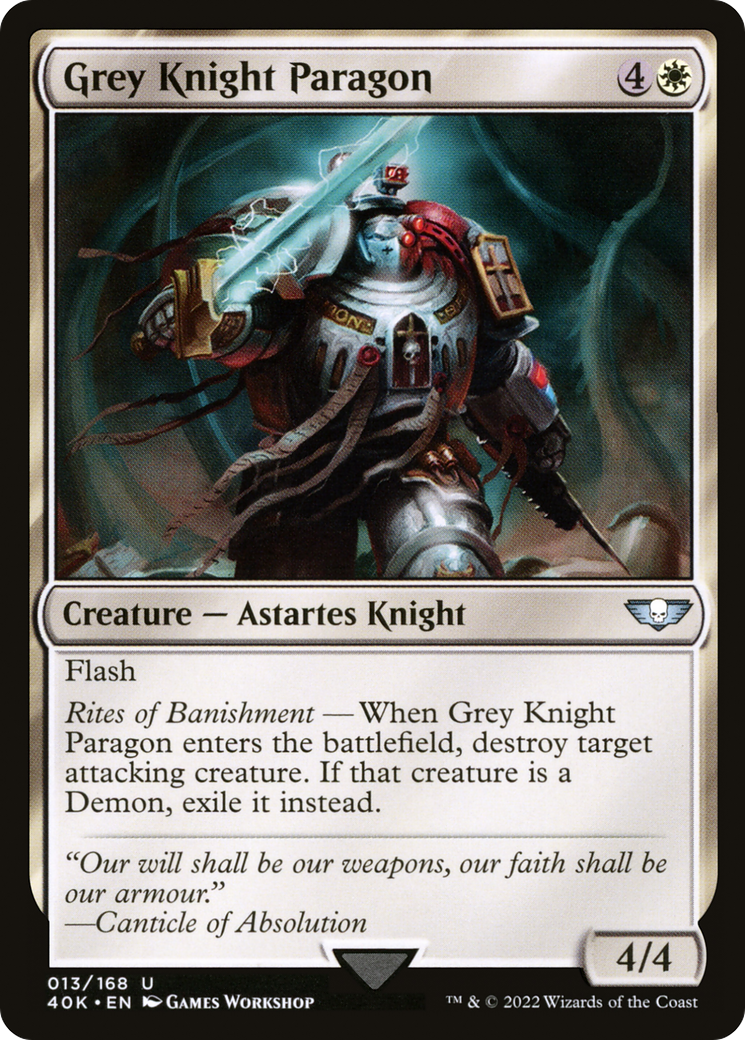 Grey Knight Paragon (40K-013) [Warhammer 40,000 Commander] MTG Single Wizards of the Coast