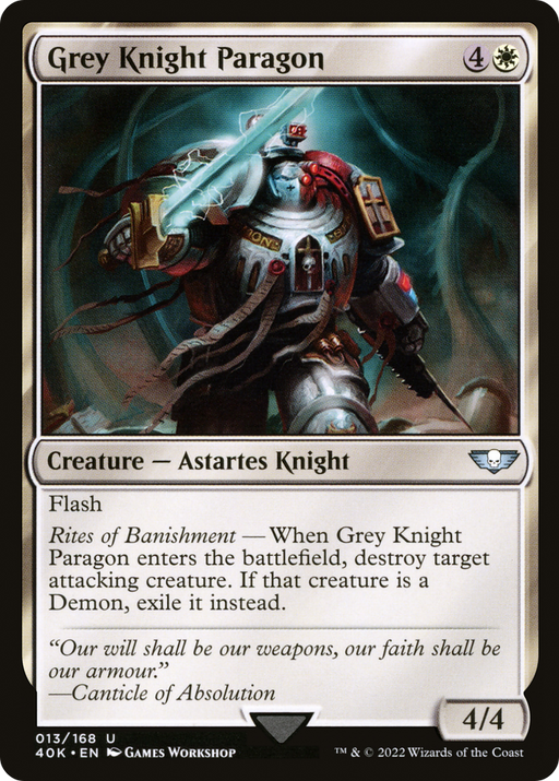 Grey Knight Paragon (40K-013) [Warhammer 40,000 Commander] MTG Single Wizards of the Coast
