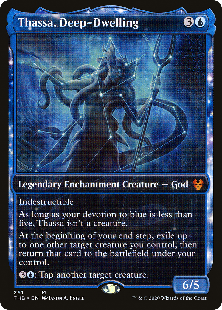 Thassa, Deep-Dwelling (THB-261) [Theros Beyond Death] (Showcase) MTG Single Wizards of the Coast