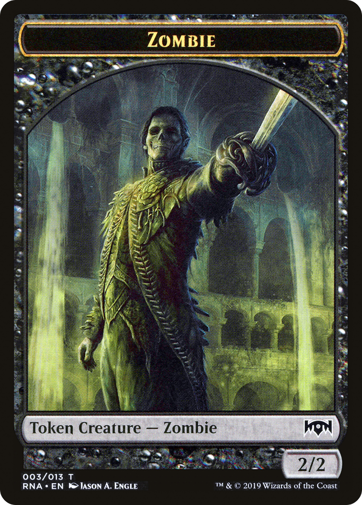 Zombie Token (RNA-003) [Tokens] Ravnica Allegiance Tokens MTG Single Wizards of the Coast
