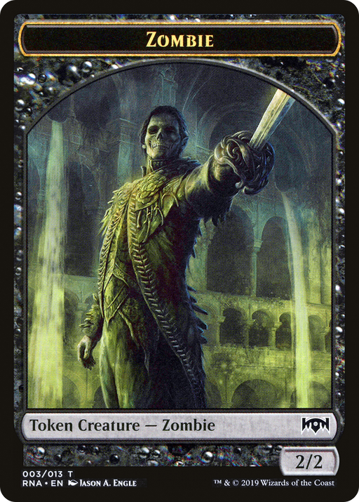 Zombie Token (RNA-003) [Tokens] Ravnica Allegiance Tokens MTG Single Wizards of the Coast
