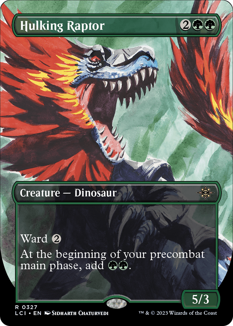 Hulking Raptor (LCI-327) [The Lost Caverns of Ixalan] (Borderless) MTG Single Wizards of the Coast