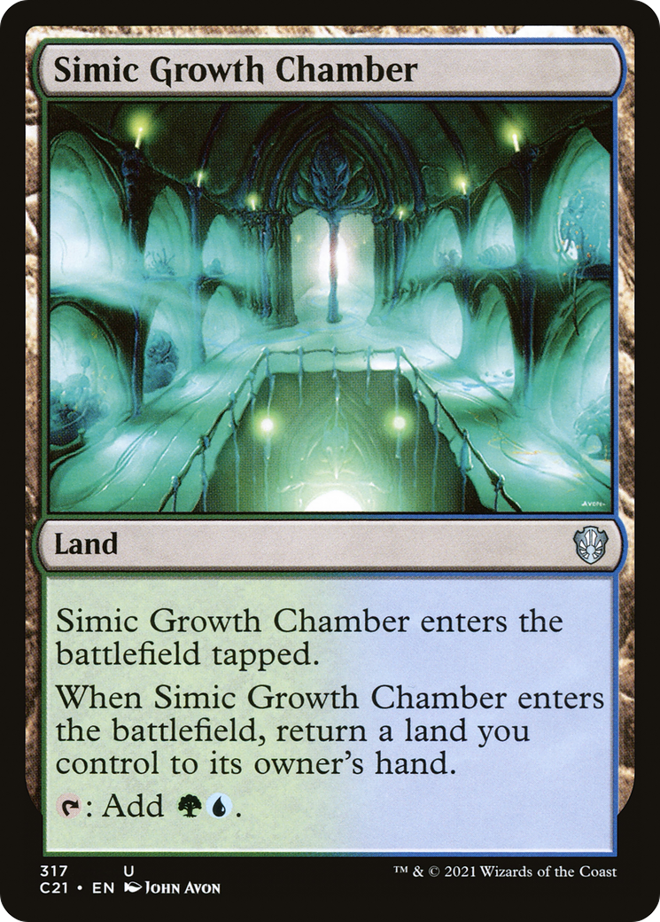 Simic Growth Chamber (C21-317) [Commander 2021] MTG Single Wizards of the Coast